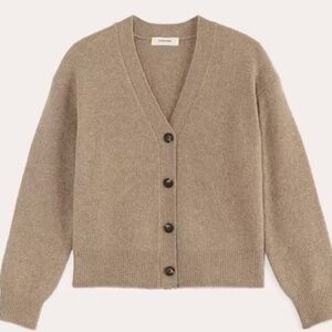 Everlane Cocoon Cardigan in Heather Taupe NWT